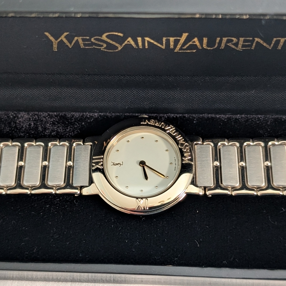 Yves Saint Laurent Gold‎ and Silver Watch - Picture 3 of 9